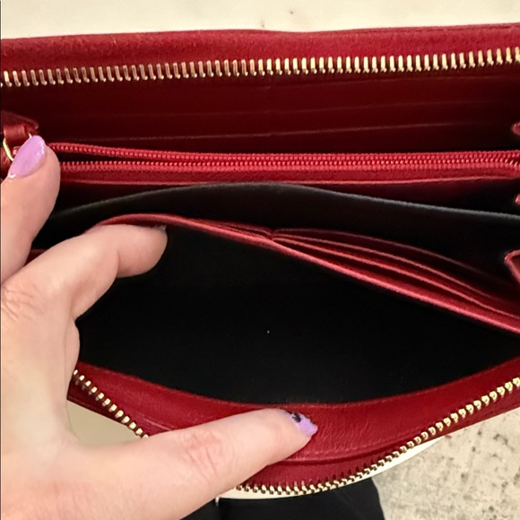 Yves Saint Laurent Red Wallet - Picture 6 of 9